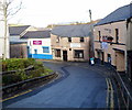 Three businesses on a bend in Church Street, Maesteg