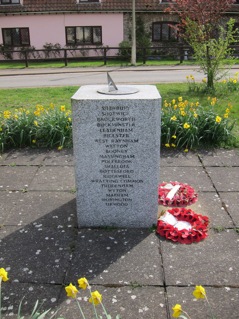 Raf Memorial Tuddenham © Hugh Venables Geograph Britain And Ireland 4420