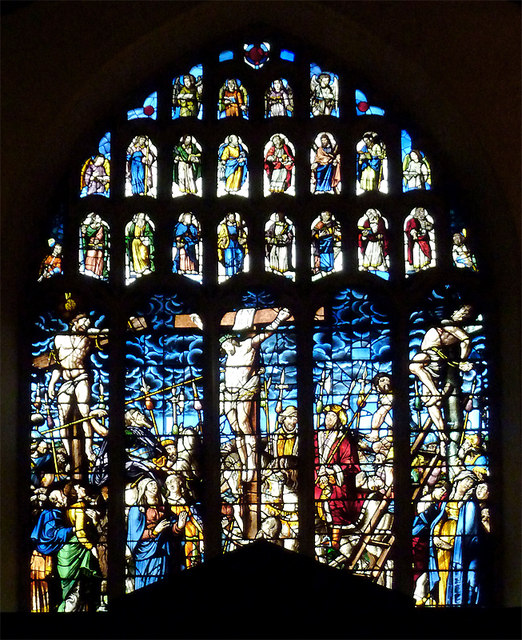 Stained Glass Window In The Chapel At... © Roger D Kidd Cc-by-sa/2.0 ...