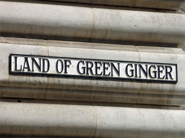 Sign, Land of Green Ginger, Hull