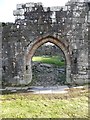 NX4895 : Entrance doorway, Loch Doon Castle by Humphrey Bolton