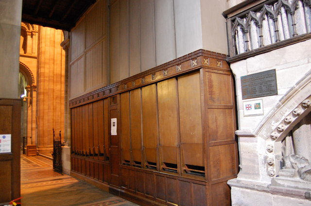 Large wooden organ pipes, Hereford... © Julian P Guffogg cc-by-sa/2.0 ...