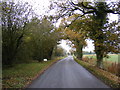 Southolt Road entering Worlingworth