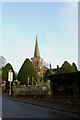 Looking across to Hilderstone Church