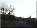 Birk Brow Road nearing dual carriageway section