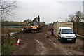 Flood alleviation works continue on a typical November day