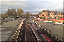 SP4640 : North from Banbury station footbridge by batologist