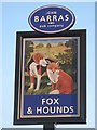 Sign for The Fox and Hounds, West Road, NE5