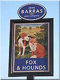 NZ2164 : Sign for The Fox and Hounds, West Road, NE5 by Mike Quinn