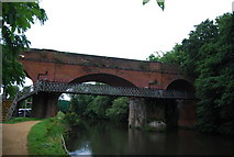 SU9950 : Railway Bridge over the River Wey by N Chadwick