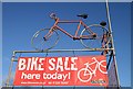 A bike sale advertisement at Longtown