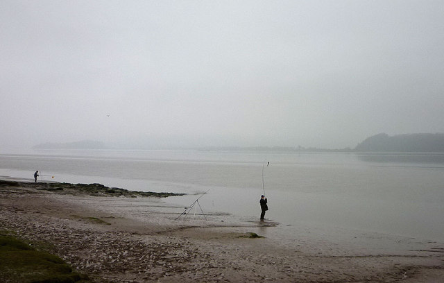 Fishing the Kent estuary on a misty... © Karl and Ali :: Geograph