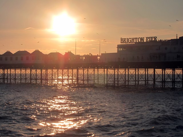 Sunset over Palace Pier