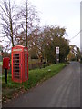 TM1875 : Denham Road, Telephone Box & Post Office Cross Street Postbox by Geographer