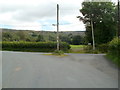 Sharp bend in the road to Penwyllt