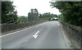 Looking east across Chain Bridge Llandovery 