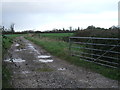 The track to the Hill Pill sluice gate