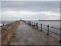 NZ3769 : North Pier at Tynemouth by Trevor Littlewood
