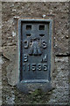 SE2860 : Flush Bracket Bench Mark, Ripley Town Hall by Mark Anderson