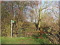 The entrance to the path leading to the Humberhead Peatlands National Nature Reserve