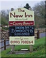 The New Inn (2) - sign, Burford Road, Minster Lovell