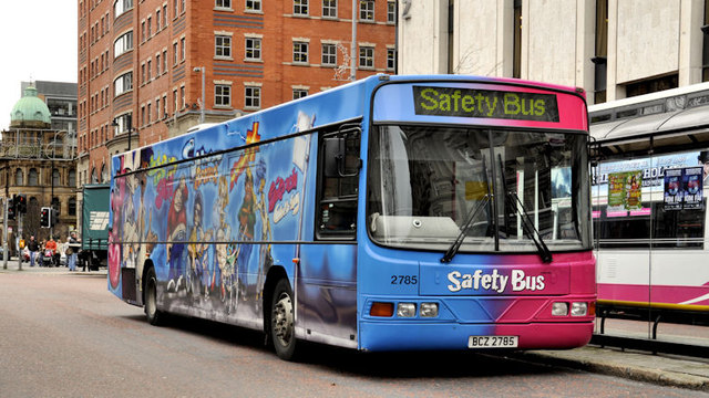 Translink "safety bus", Belfast (1)