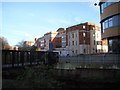 View of the University Hospital buildings from Ladywell Fields