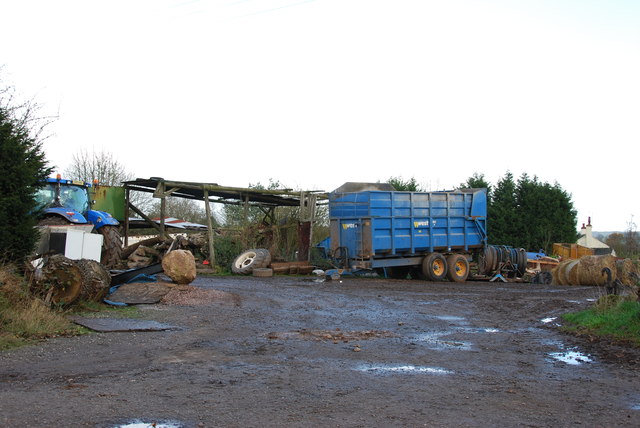Storage Yard for Farm Implements in Croxton by Mick Malpass