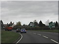 SJ7202 : A442 approaching the B4176/B4379 roundabout by Peter Whatley