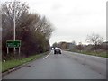 A41 route confirmatory sign north of the A518 roundabout