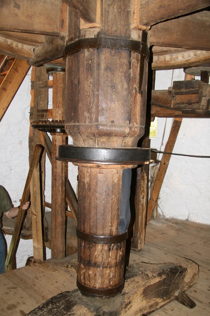 Bembridge Windmill - the main shaft