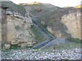 Steps in the cliffs near Blackhall Rocks