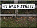 TM2771 : Stirrup Street sign by Geographer
