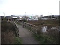 Footbridge on Penarth Moors