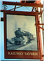 Railway Tavern pub sign, Risca