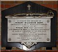 St John the Evangelist, Church Road, Sidcup - Wall monument