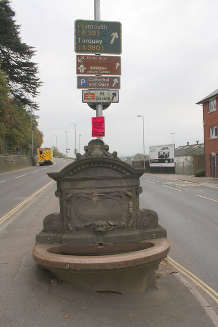 Horse trough at junction of B3183 and A377
