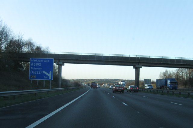 M1 southbound near junction 29A © Alex McGregor cc-by-sa/2.0 ...