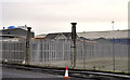 Old railway gateposts, Belfast harbour