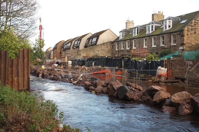 Flood prevention works © Rob Burke :: Geograph Britain and Ireland