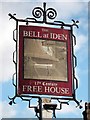 TQ9123 : The Bell sign by Oast House Archive