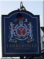 NT9928 : Sign for the Tankerville Arms Hotel by Maigheach-gheal