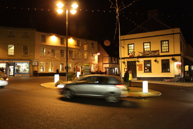 Bungay Old Market Place at night