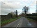 Smannell: looking from the church down to the pub