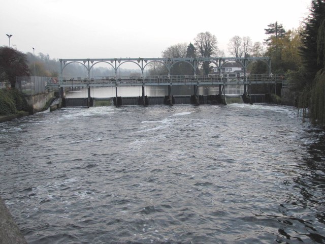 The weir at Marsh Lock,  Henley-on-Thames