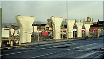J3474 : Weir and cross-harbour bridges, Belfast (62) by Albert Bridge