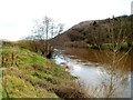 England/Wales border in the middle of the Wye, Llandogo