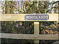 Woodlands sign