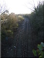 Old railway beside Grovesend Quarry