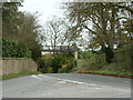 A private footbridge over the B4218 at Barton Court